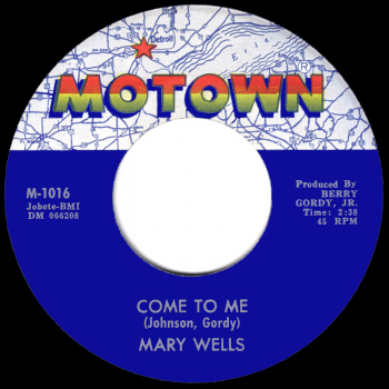 Motown Records: Mary Wells - Come To Me