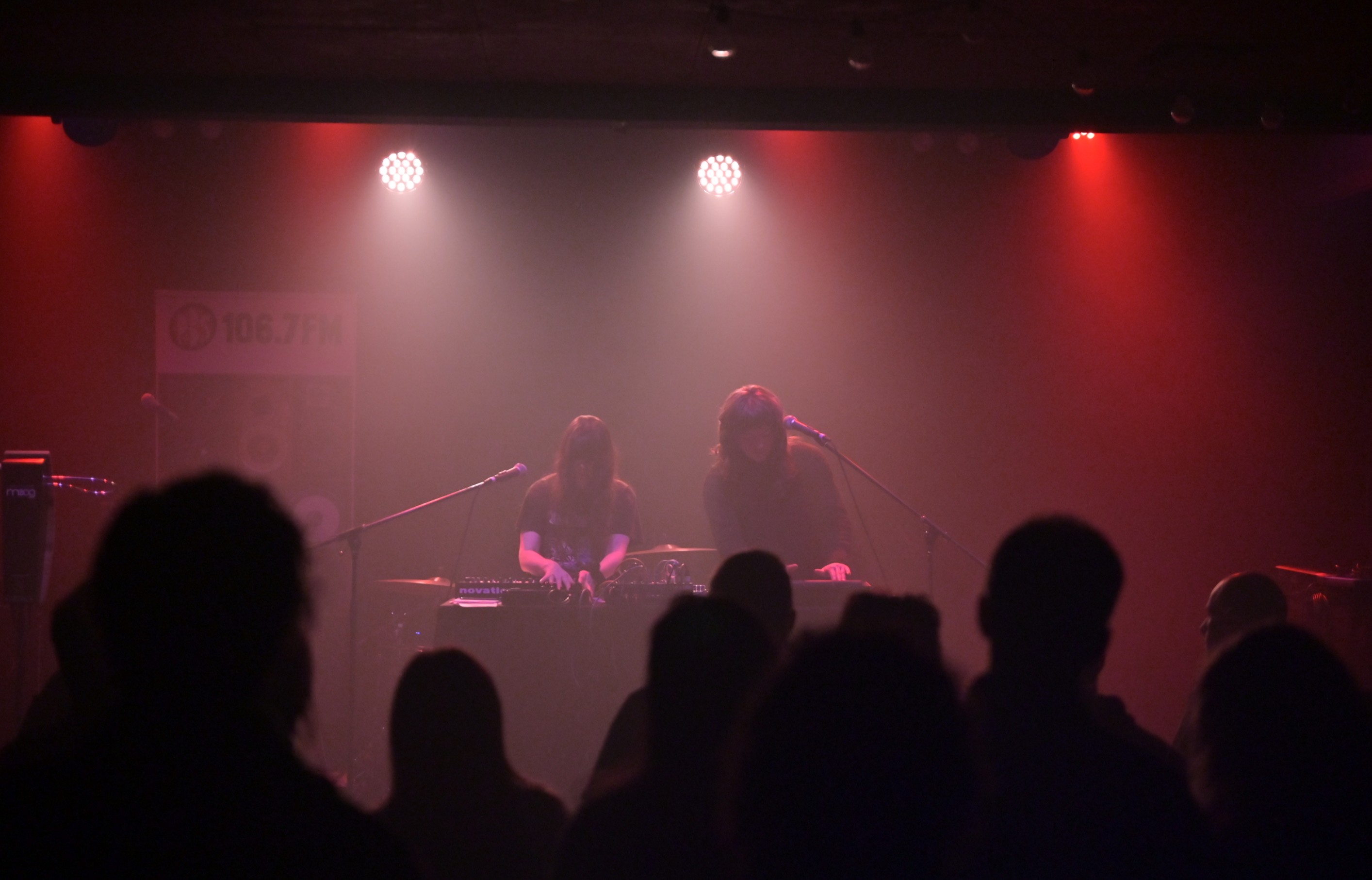 Vaccuum play to the audience of dark wave sounds at the Northcote Social Club for their 20th anniversary