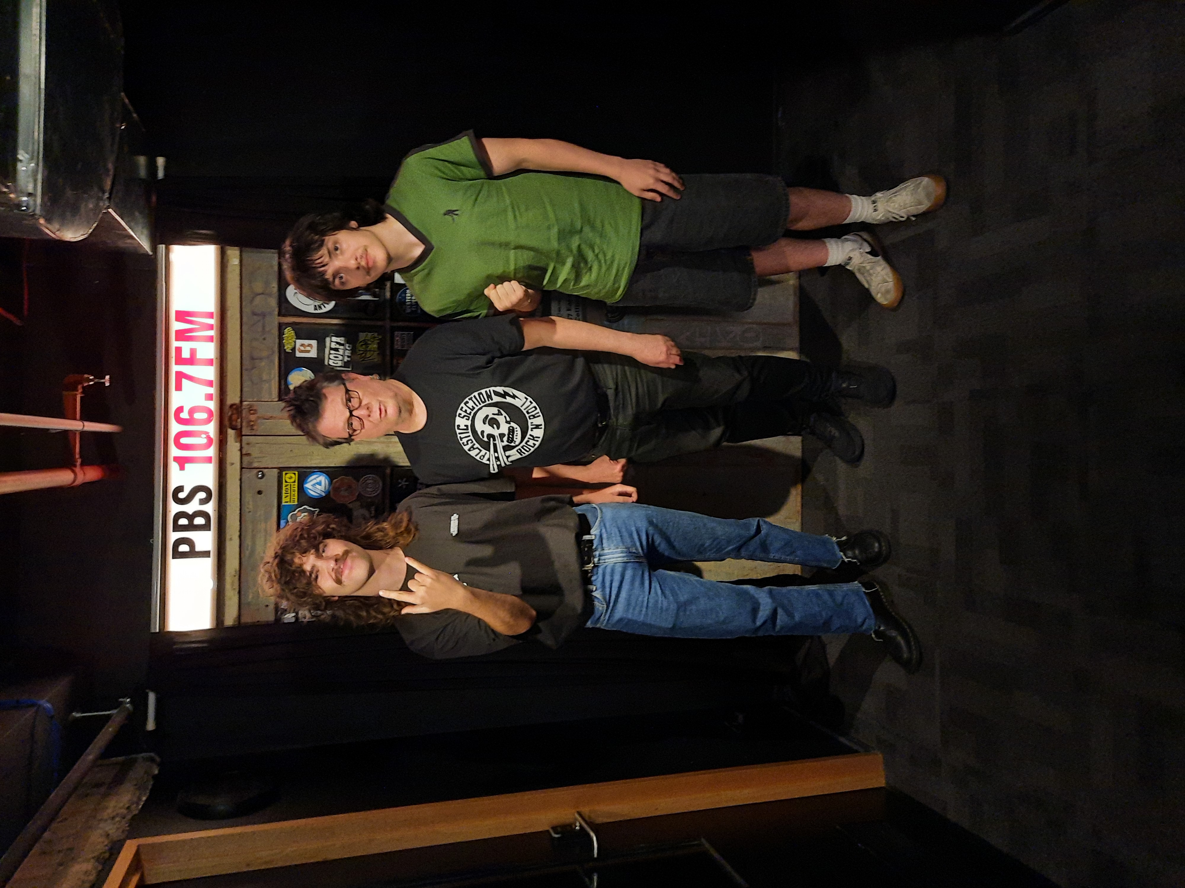 2 members of the band Gnome with Phil MacDougall