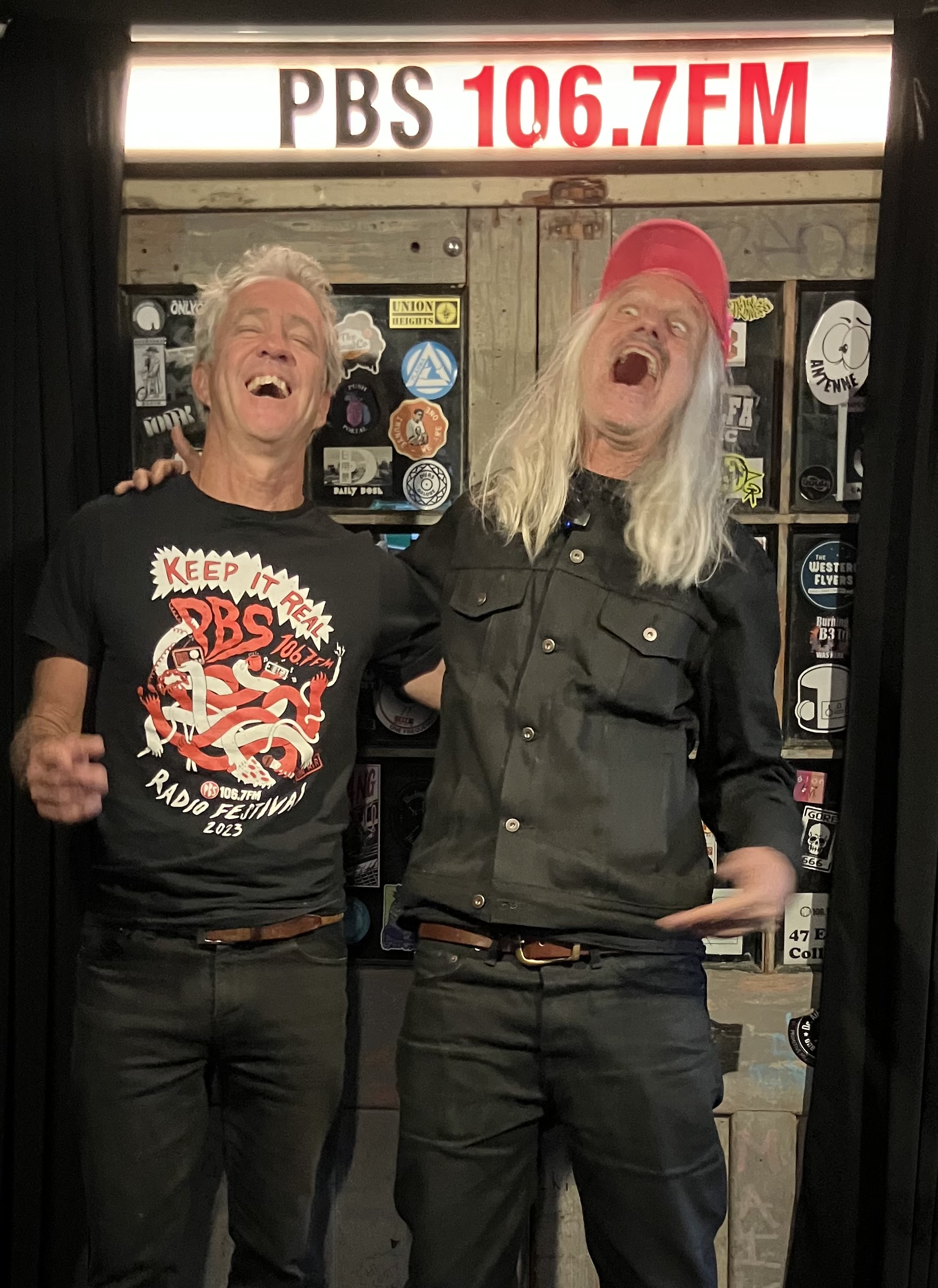 Ernie from Swinging Doors with Steve Poltz (standing in front of PBS doors) Photo by Kerryn Fields Ernie from Swinging Doors with Steve Poltz (standing in front of PBS doors) Photo by Kerryn Fields