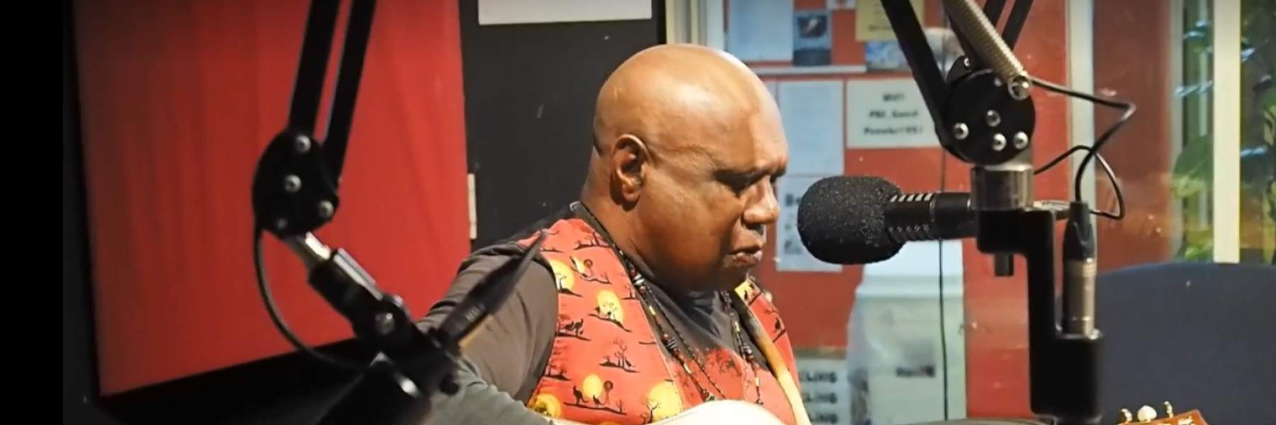 Archie Roach in PBS studios 2016