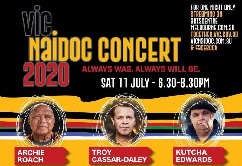 Vic NAIDOC Concert Poster 2020