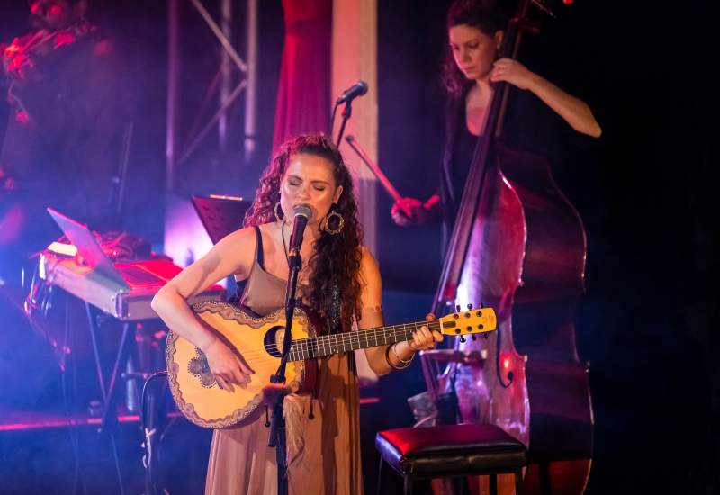 Monica Jasmine Karo performing live at Yaluk-ut Weelam Ngargee Festival 