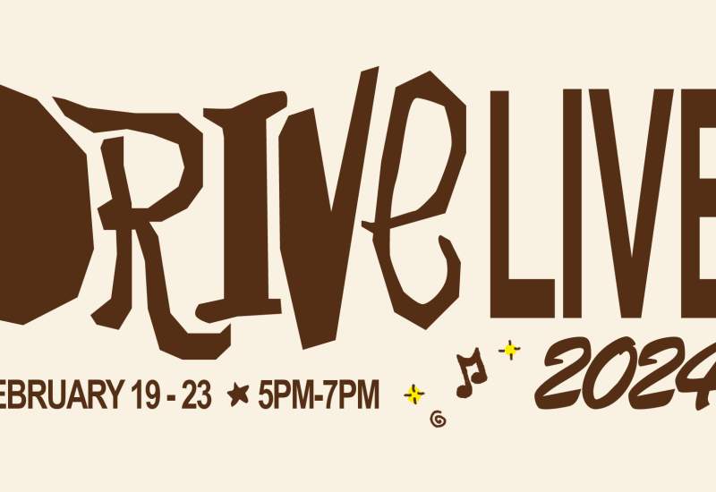 Drive Live event flyer text