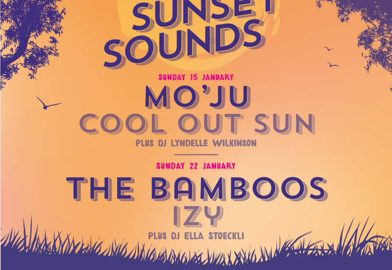Sunset Sounds event flyer.